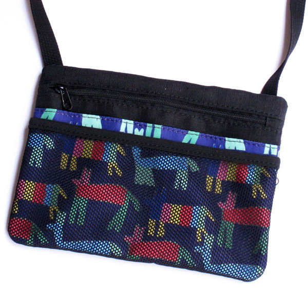 （まとめ買い）コレクト ショルダー お財布サコッシュ カラフルな馬 U-10-208 [x3]