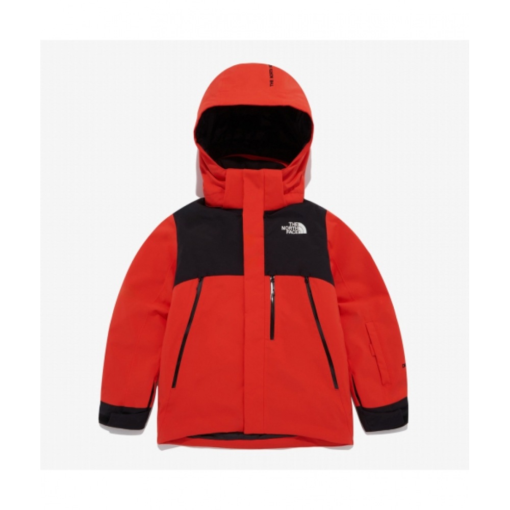 ザ・ノース・フェイス子供用ダウンヒールスキージャケット NJ2HQ54T_RED