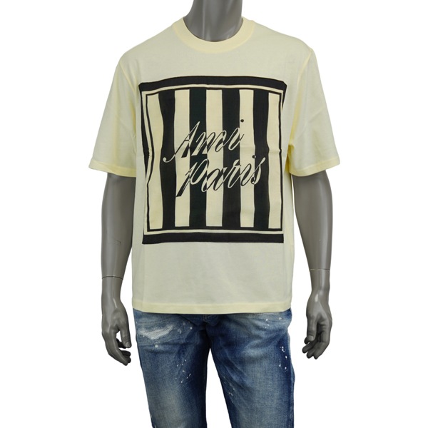 AMI Alexandre Mattiussi アミ アレクサンドロ マテュッシ BOXY FIT SHORT SLEEVES TEE/ボックスネームロゴ Tシャツ /UTS395 726 136