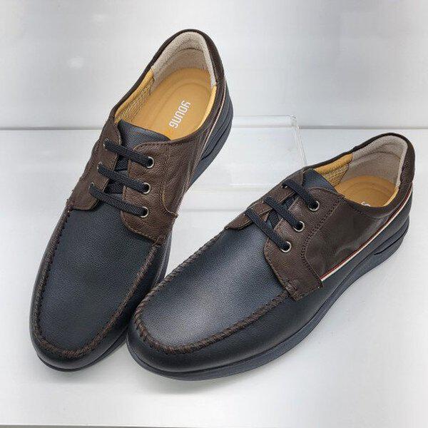 男性コンフォートカジュアルデイリーダービーシューズYADSHD400BK_KJ