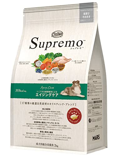 Nutro シュプレモ エイジングケア 2kg ドッグフード【シニア/自然素材/着色料 無添加/消化に良い】 4,886円