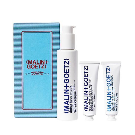 [MALIN+GOETZ] HOLIDAY FRESH FACED STARTER (フェイスクレンザー30ml+フェイスモイスチャライザー30ml+ピュリファイングフォームマスク118ml)