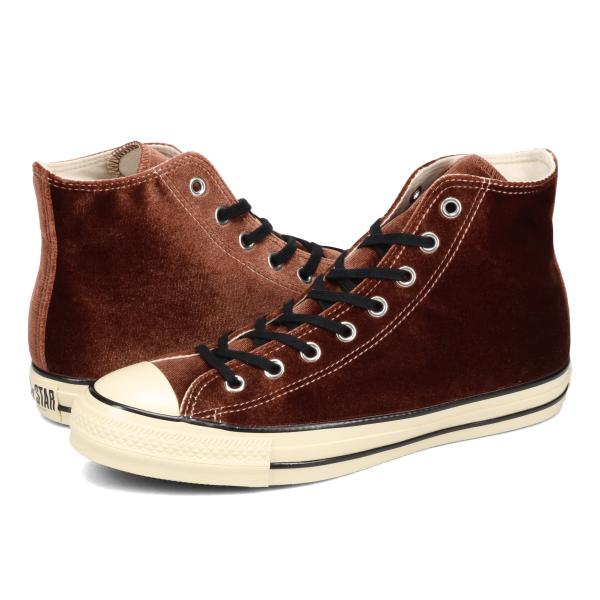 ALL STAR US VELVET HI オールスター US ベルベット HI メンズ レディース BROWN ブラウン 31313320