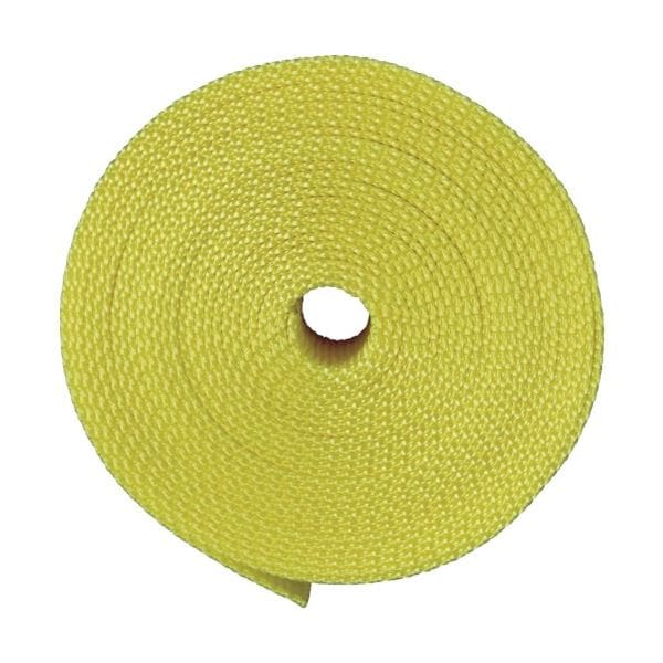 （まとめ）ナイロン平ベル 1.6tx38mmx5m 黄色 TNB385-Y 1巻 [x5セット]