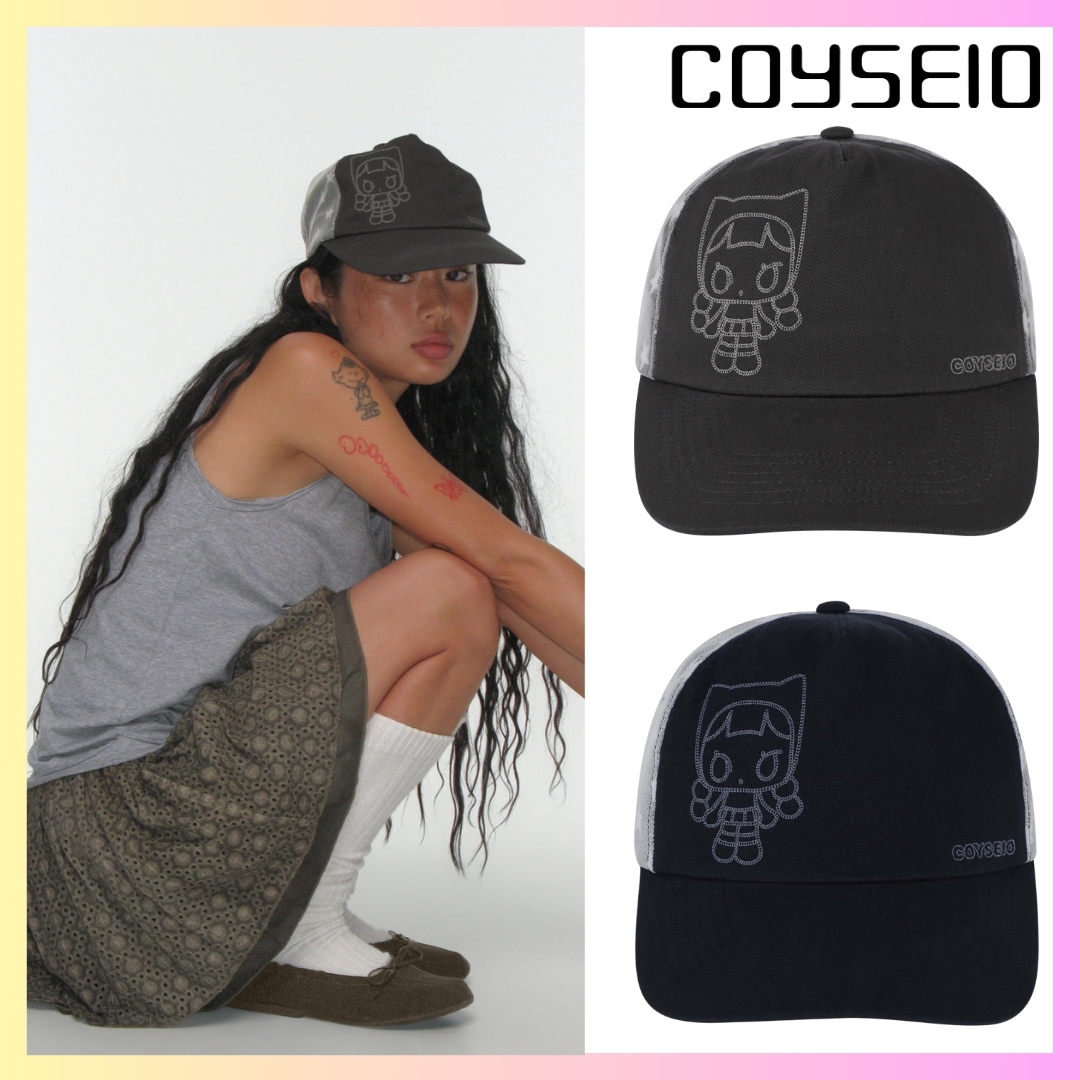[COYSEIO] MULTI STAR CAP - 2 COLORS + FREE OMAKE キャップ 韓国 キャップ帽 cap