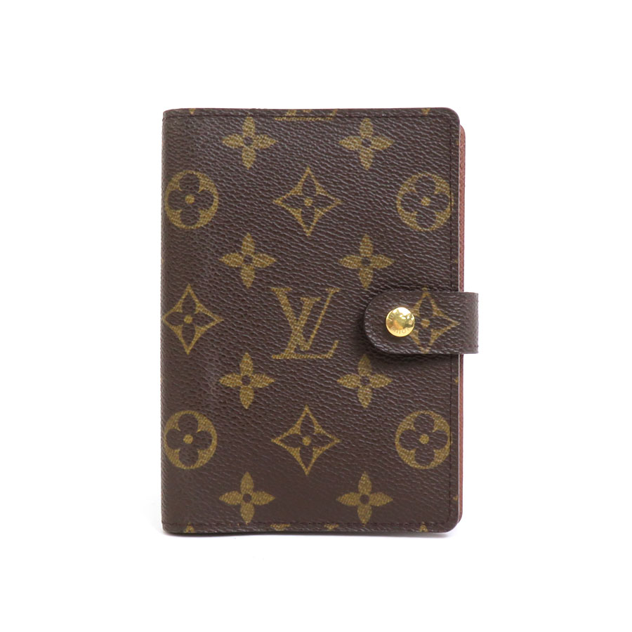 ルイ ヴィトン LOUIS VUITTON 手帳カバー モノグラム アジェンダPM モノグラムキャンバス ブラウン ユニセックス R20005 55627f