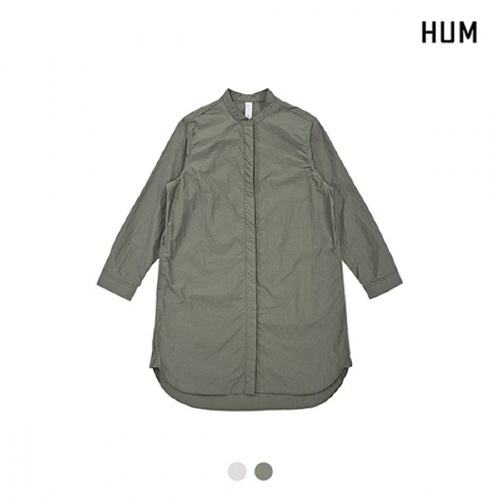 (HUM) レディースルーズフィットロングジャケット (FHNECCN570M)