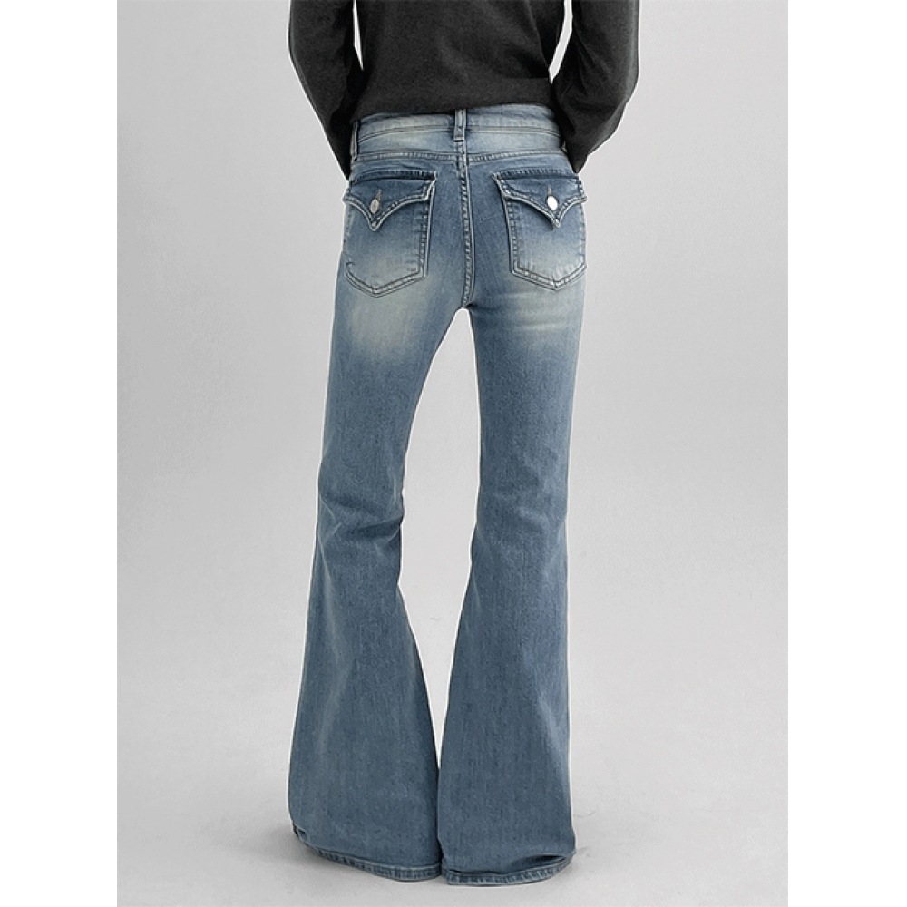 ブラックアップ [春新品] T-ROMEポケットブーツカットデニムパンツ