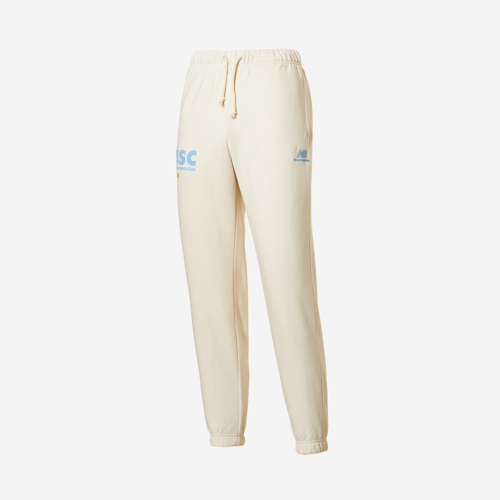 ニューバランスユニNBスポーツクラブスウェットパンツ（CREAM）