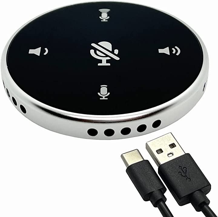 オンライン会議用 マイクスピーカー テレワーク スピーカーフォン WEB会議 USB接続 有線 リモート会議 リモートワーク 簡単接続 軽量 小型 日本語説明書あり