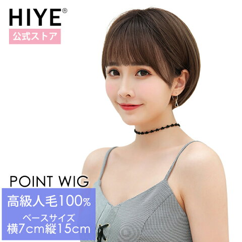 ウィッグ 部分ウィッグ ヘアピース 100%人毛 手植え 絹人工皮膚 分け目自由 ショート ミセス 6,856円