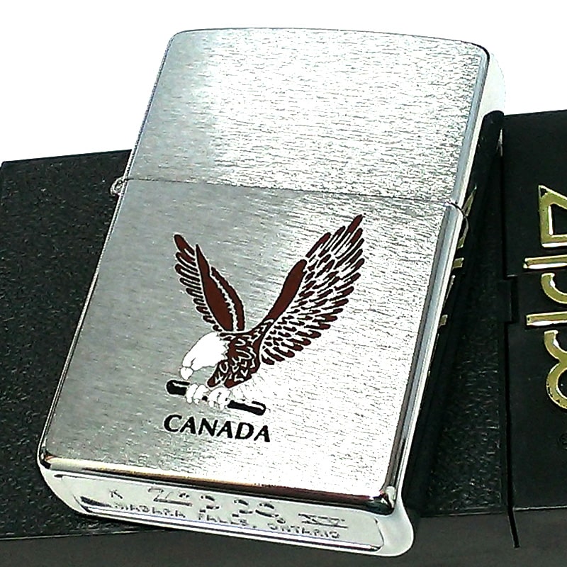 ZIPPO カナダ製 1999年製 イーグル オンタリオ製 鷹 ヴィンテージ レア タカ シルバー ジッポ ライター 廃盤 珍しい 未使用品 絶版 かっこいい ビンテージ おしゃれ メンズ プレゼント