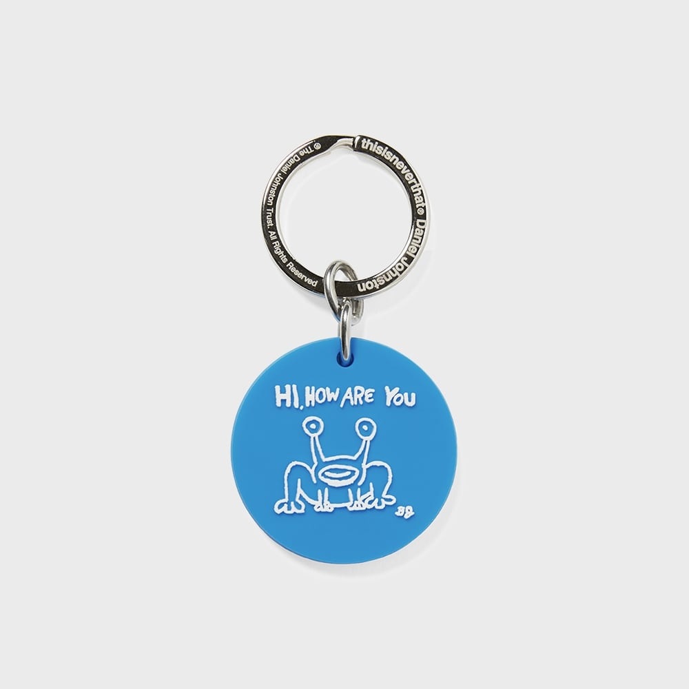 ディスイーズネバーザット TNT Daniel Johnston Frog キーチェーン ティール