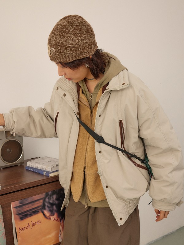 タコ家族ルーズで多用途防風性と暖かいコットンコートオリジナル冬カジュアルカップルコットンコートジャケット