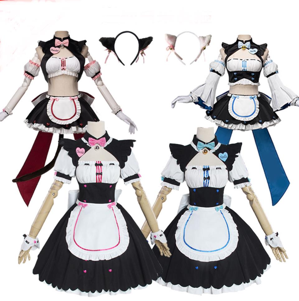 アニメ コスプレ 衣装 かつら　ネコぱら ショコラ バニラ