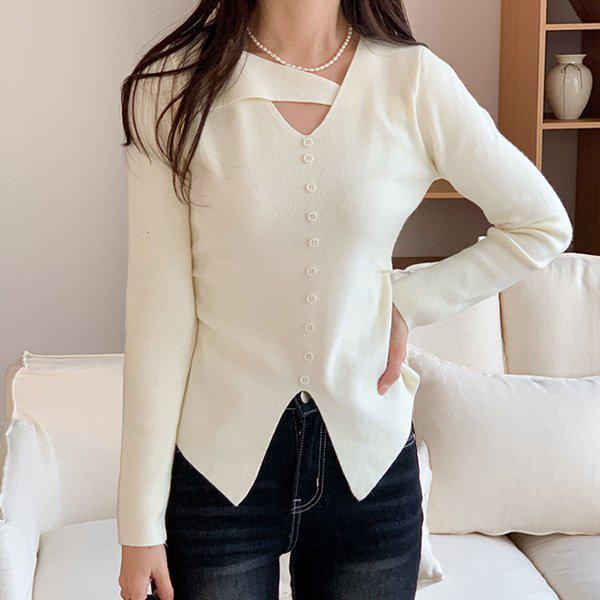 Hスタイル(KN)9492要素セクシーニットティー 春の変わりやすい季節の女性