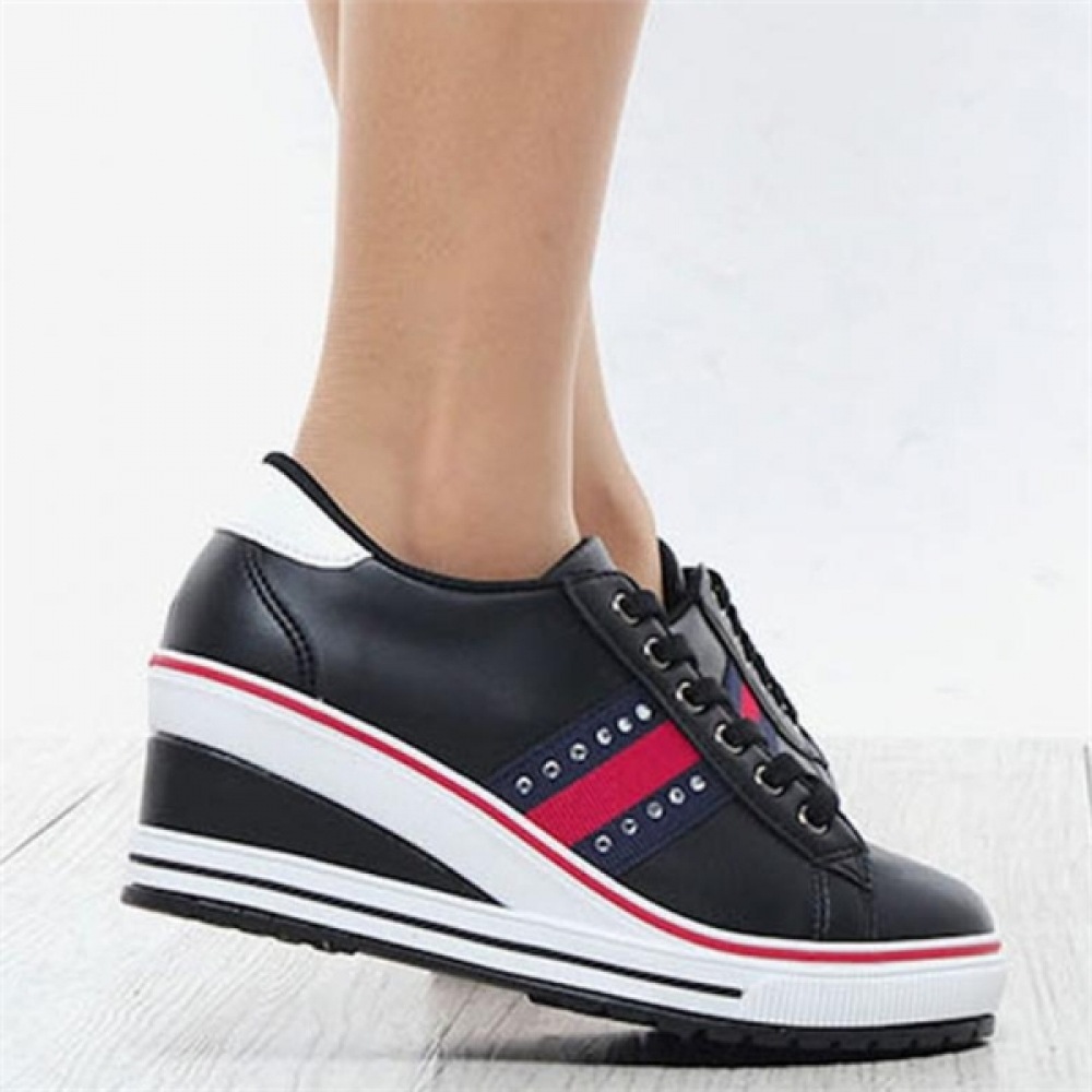 【ニーナズパリ】国産キュービックポイントスニーカー 6cm (0K192)