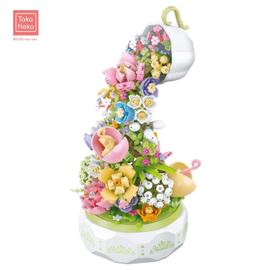 ブロック おもちゃ フラワーブーケ ブロック 状物 こども 大人 男の子 女の子 おもちゃ 女の子 エターナルフラワーズ 花 フラワー 植物 女の子 プレゼント イ