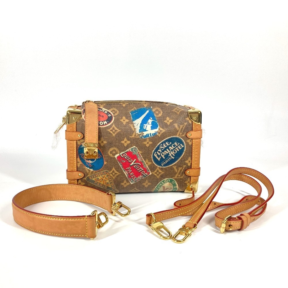 ショルダーバッグ M47085 サイドトランクMM フライトモード カバン 斜め掛け クラッチバッグ 3WAYバッグ レザー ブラウン