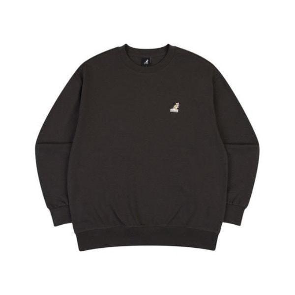 M 長袖Tシャツ CQK KQFC-RT17600CH ロゴパッチ スウェットシャツ 1760 チャコール 7,488円