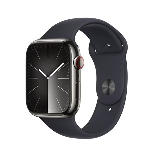 【新品未開封品】APPLE Watch Series 9 GPS+Cellularモデル 41mm MRJ93J/A [グラファイトステンレススチールケース/ミッドナイトスポーツバンド M/L]