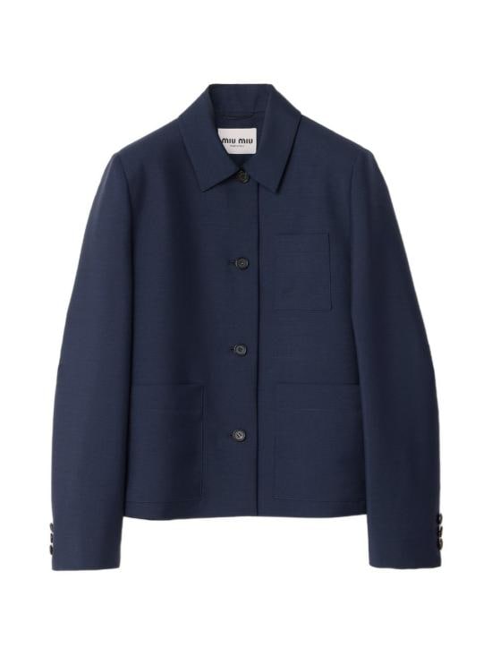 MIU MIU Women Suit Jackets MH2057 12I1F0124 Blu