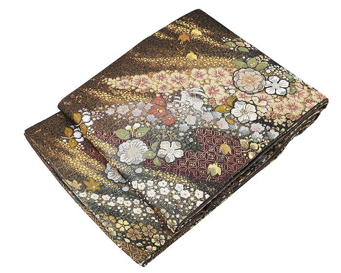 袋帯 未使用 正絹 千鳥辻が花 礼装用 フォーマル 未着用 美品 新古品 仕立て上がり 着物 g4262