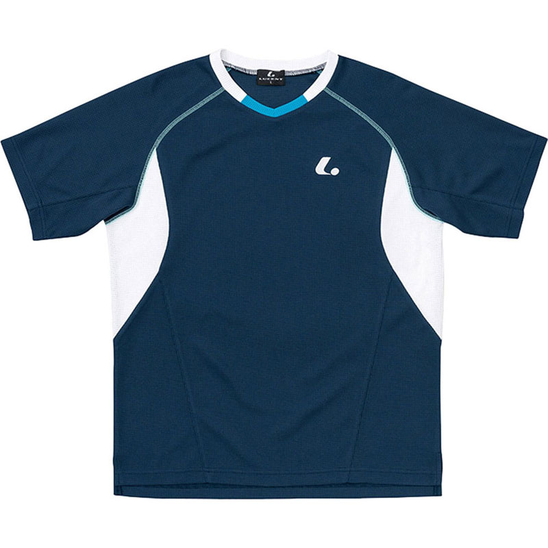 LUCENT(ルーセント) Uni ゲームシャツ(襟ナシ) ネイビー テニス ゲームシャツ (xlh3036)