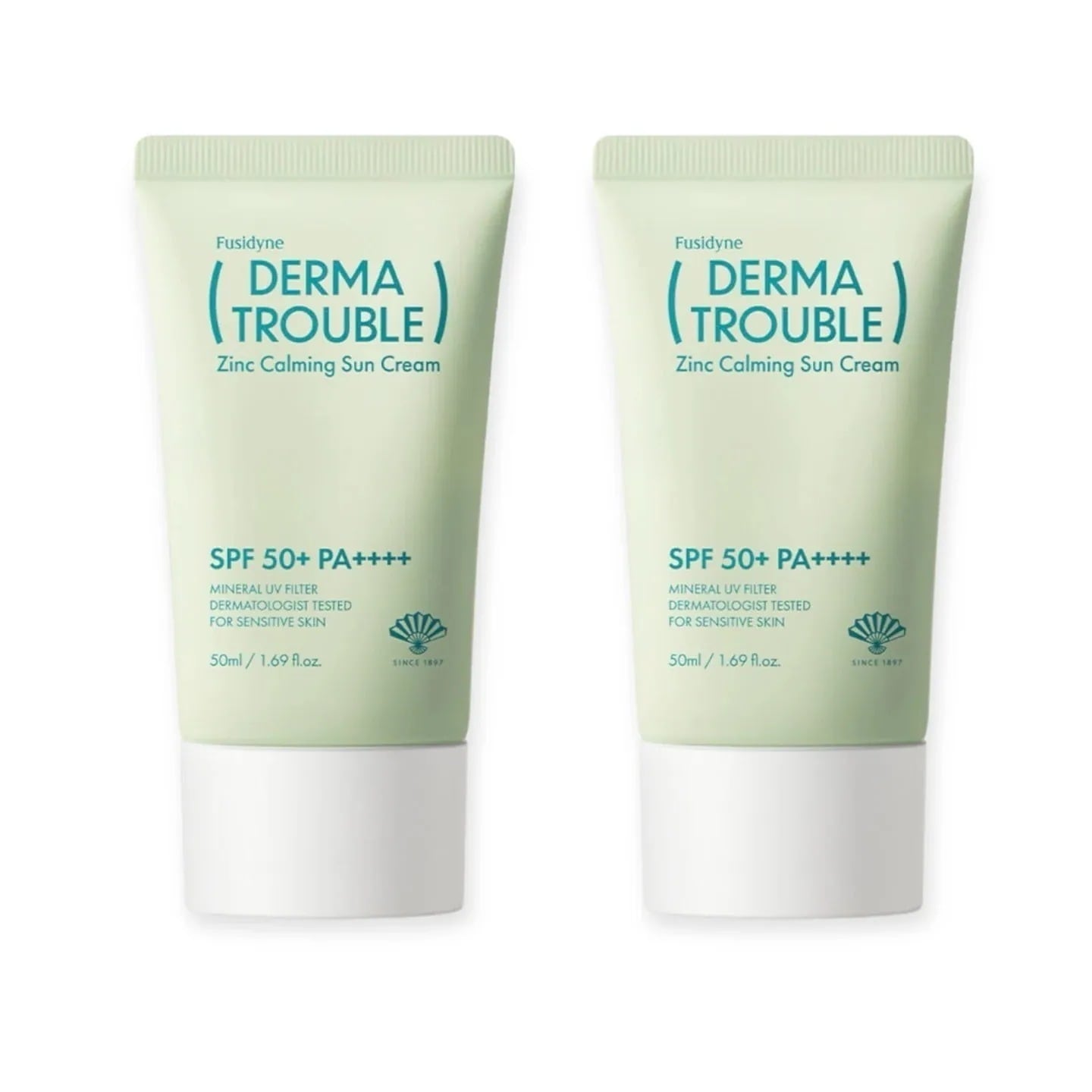 ダーマ トラブル ジンク カーミング 日焼け止め 50ml 1 + 1
