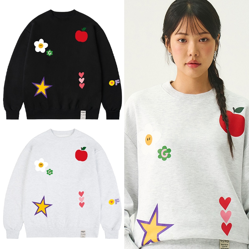 [UNISEX]Multi-print man-to-man_2color