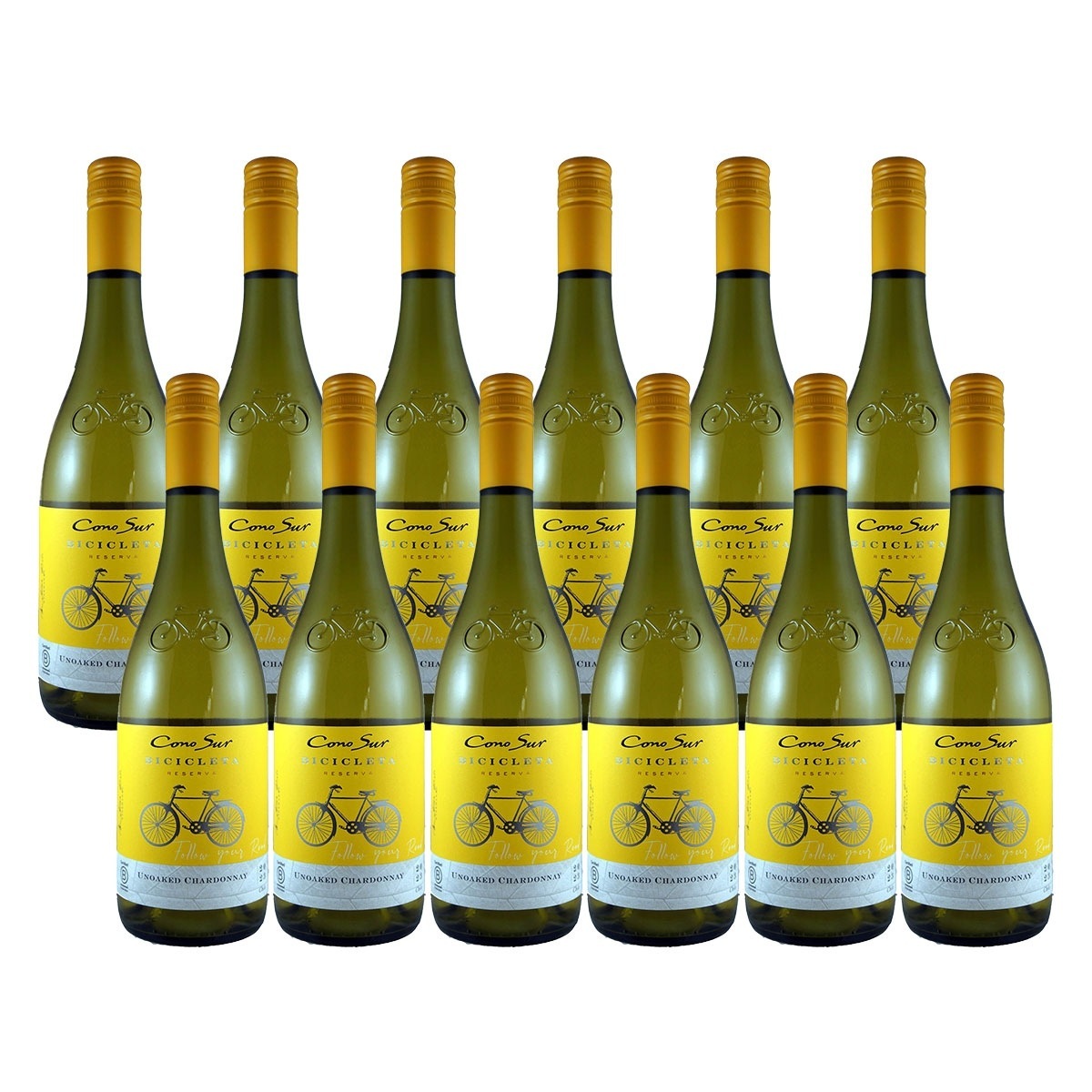 【ケース販売】コノスル シャルドネ ビシクレタ レゼルバ チリワイン 白 750ml12本