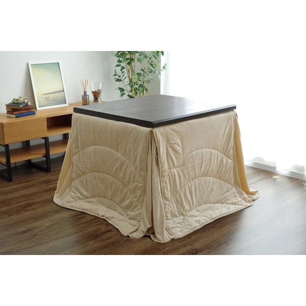 1181870023230 洗える こたつ布団 長方形 ダイニング用 ハイタイプ ベージュ 約225×265cm メーカー直送