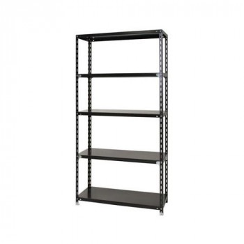 スチールラック NC1200-24-5段 間口1200×奥行450×高さ2400mm ブラック 14,242円