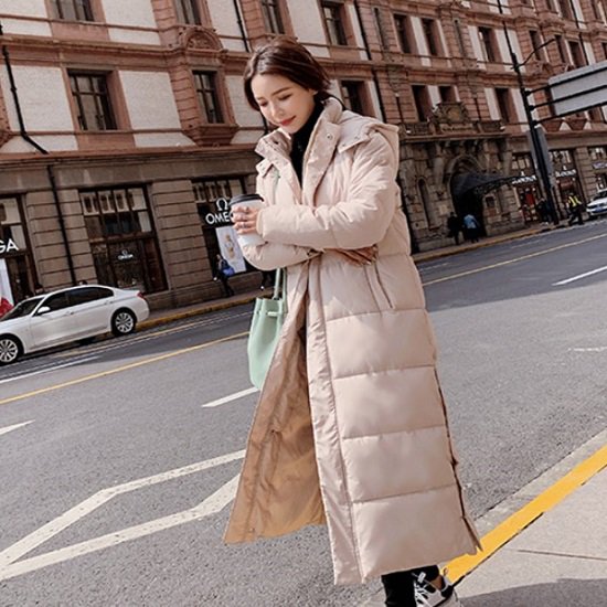 【取寄：納期2週間】ダウンジャケット レディース ロング丈 ゆったり ダウンジャケット レディース 体型カバー 大きいサイズ ダウンジャケット レディース きれいめ おしゃれ ダウンジャケット