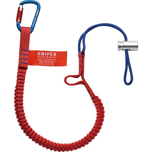 KNIPEX クニペックス カラビナ付キストラップ サイズ900x95x28 mm パック入 005012TBK