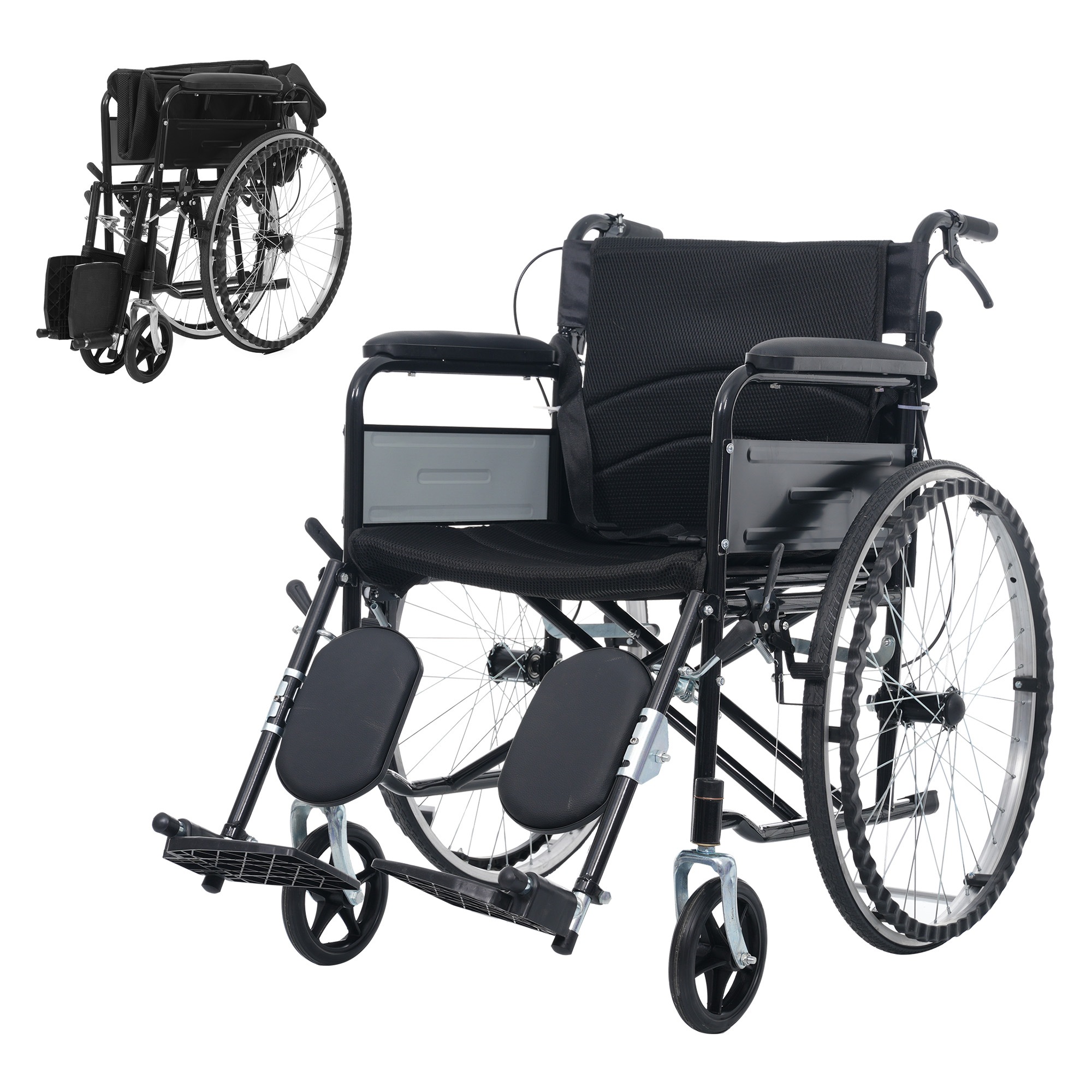 【国内発送】334車椅子 介護車椅子自走介助兼用 四輪 自立可能 洗える 介助ブレーキ付き コンパクト 折りたたみ可能 座面付き 四輪 介助用 キャスター付き 介護用品 自立式 軽量車椅子 おしゃれ