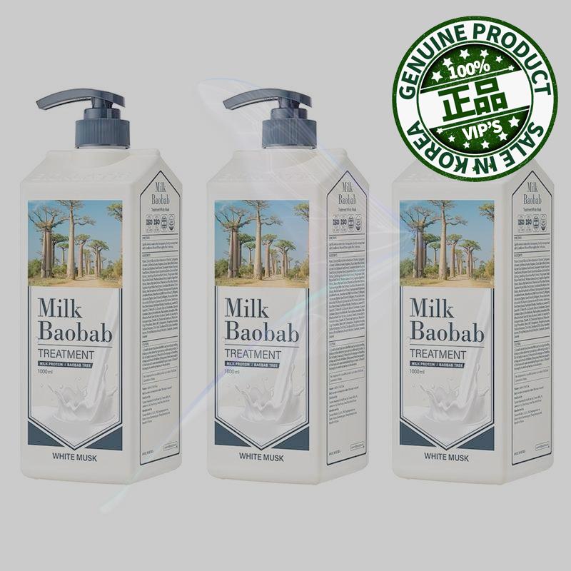ミルクバオバブ ヘアトリートメント ホワイトムスクの香り/ 1000ml/ 3個