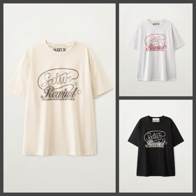 【SATUR】 26SS REWIND GRAPHIC T-SHIRT : 3COLORS