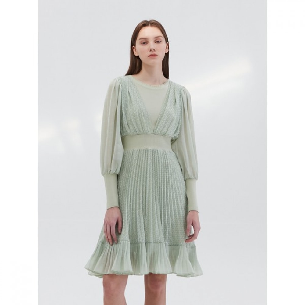 [エゴイスト] ウーブンパッチボリュームニットワンピースEN1KO260 10,658円