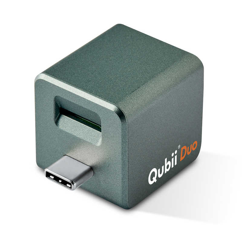 MAKTAR　iOS&Android両用カードリーダーQubii Duo iOS&Android両用バックアップmicroSD充電カードリーダー ミッドナイトグリーン　MKPQC-MG