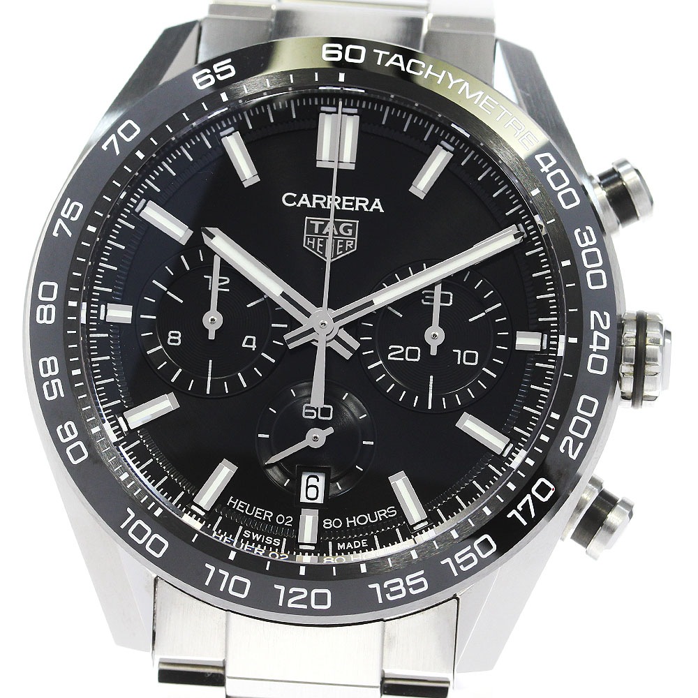 タグホイヤー TAG HEUER CBN2A1B カレラ スポーツ キャリバー ホイヤー02 クロノグラフ 自動巻き メンズ 箱付き_842722【中古】