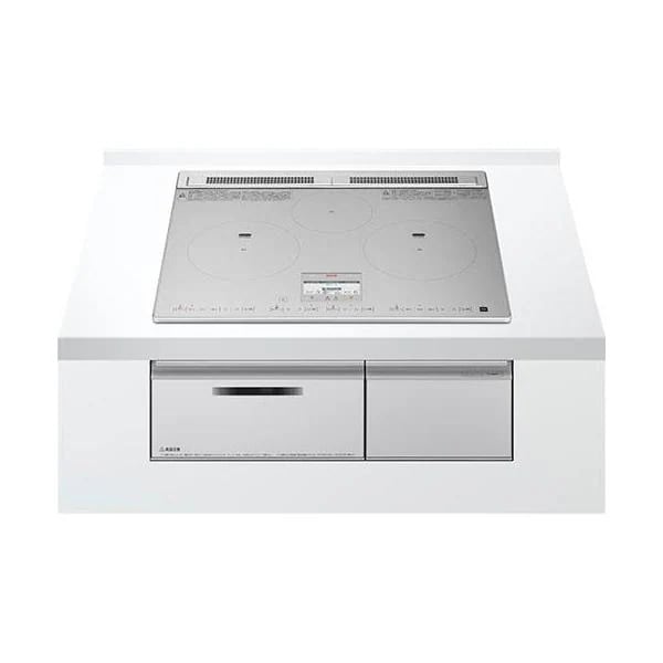 HITACHI 日立 HT-N8STF(S) シルバー ビルトインIHクッキングヒーター 幅60cm 3口 レンジフード連動