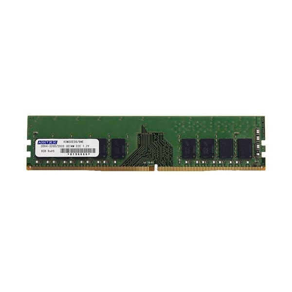 DDR4-3200PC4-3200 288Pin UDIMM ECC 16GB（2Rx8） ADS3200D-E16GDB 1枚
