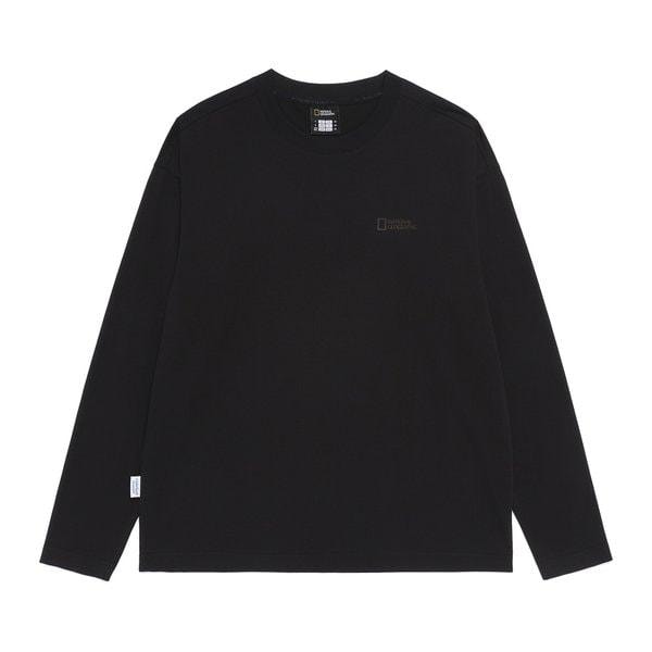 N265UTS901 スーピマ セミオーバーフィット 長袖 Tシャツ ブラック 6,959円