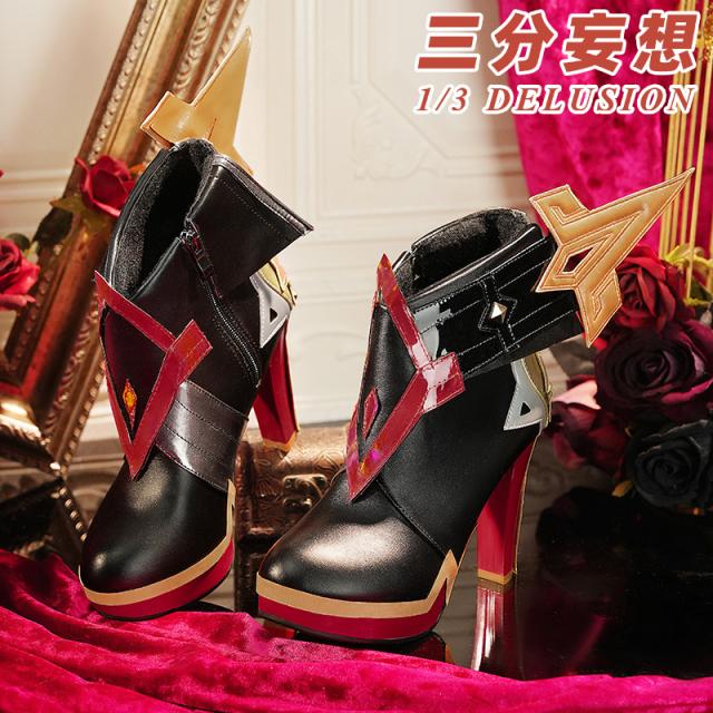 新タイプ追加 激安販売 【三分妄想】原神 Genshin ナタマーヴィカ-Mavuika ブーツ コスプレ靴・シューズ 12,192円