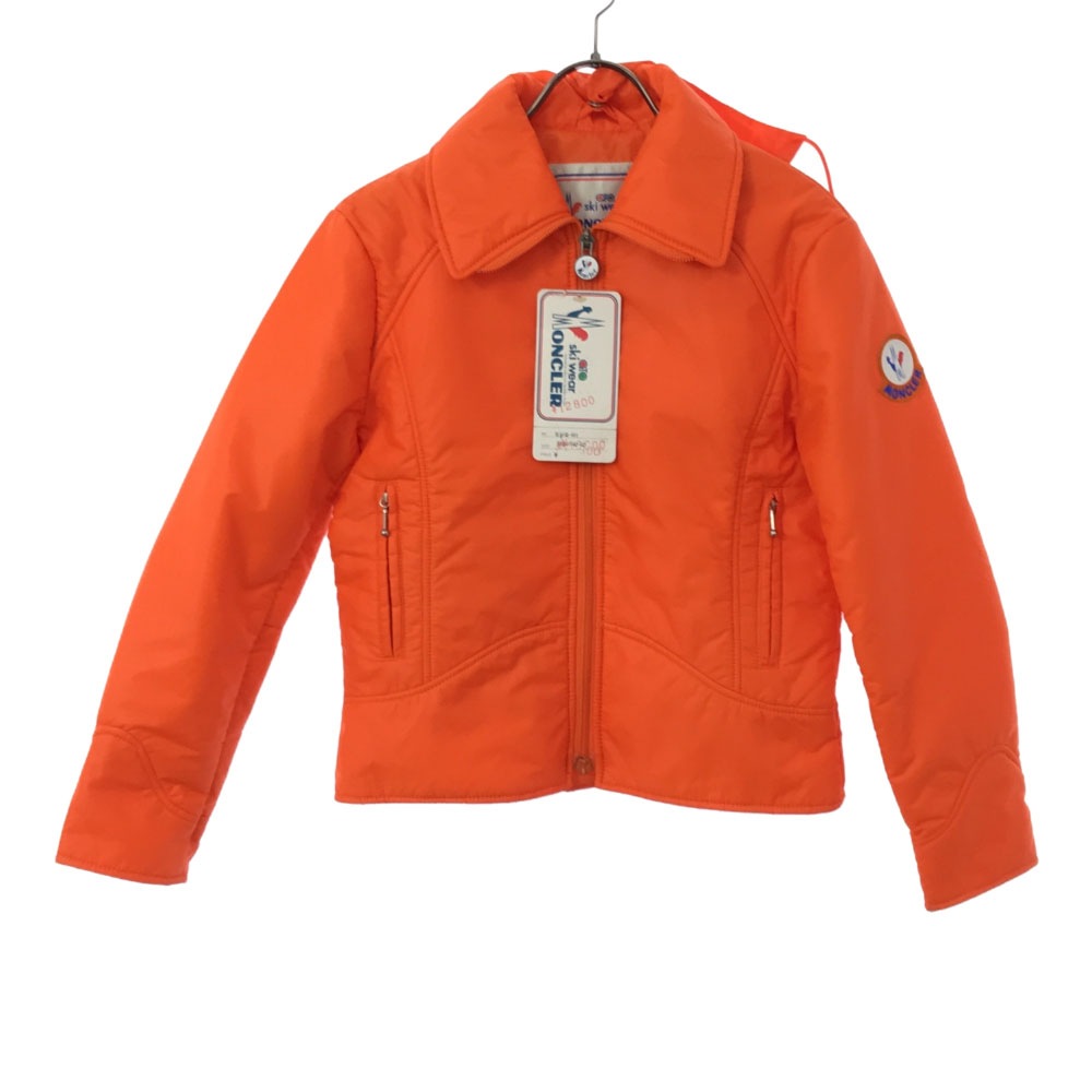 80s 90s 未使用 スキー キルティングジャケット M オレンジ タグ付き オールド レディース 古着