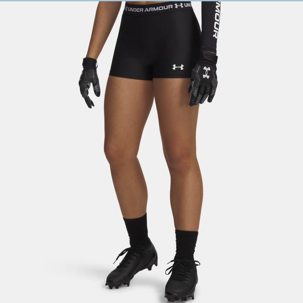 6010725-008 ブラック 女性 HeatGear ショーティー 女性 3インチ ショーツ レギンス