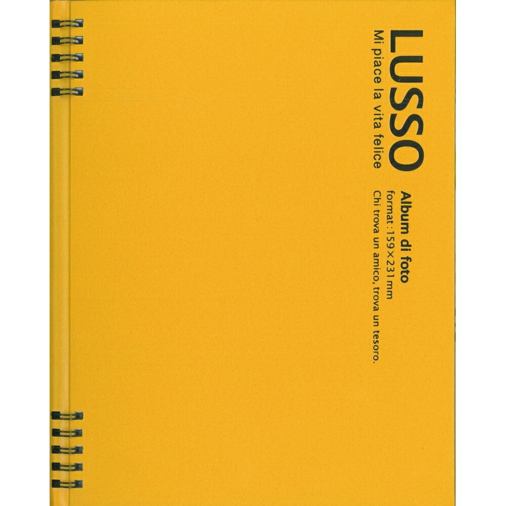 （まとめ買い）ルッソ Wリング式アルバム KG判2段 かけるの台紙 オレンジイエロー LUWK-K2-OY [x3]