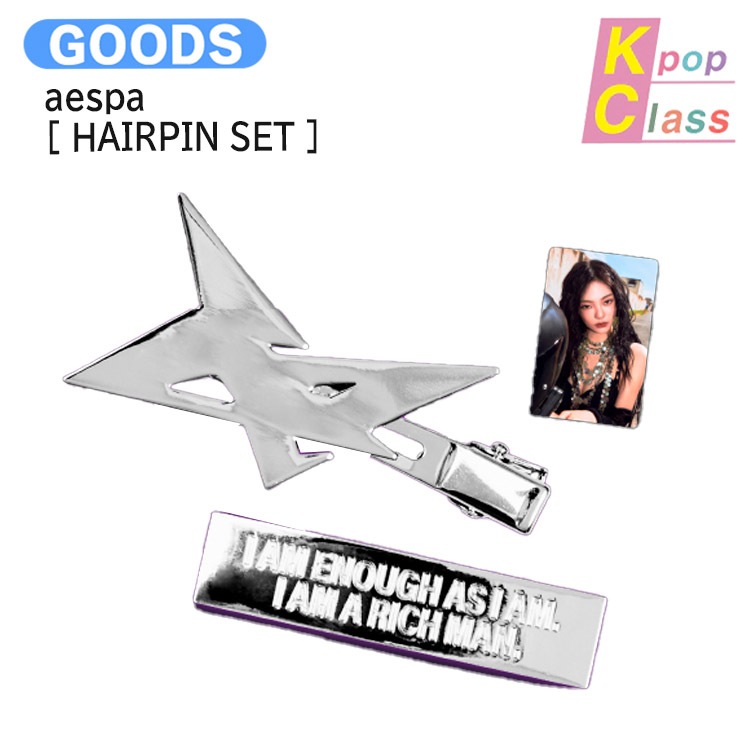 国内発送 aespa [ HAIRPIN SET ] RichMan POP-UP OFFICIAL / 公式グッズ / 予約商品