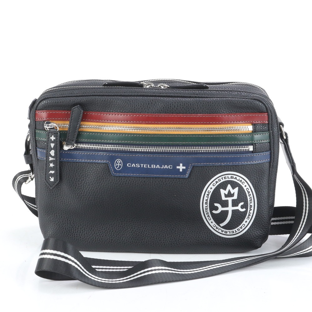 極美品 ヨット レザー ショルダーバッグ 斜め掛け メッセンジャー ビジネス 通勤 トート メンズ EUE CQ11-3 中古